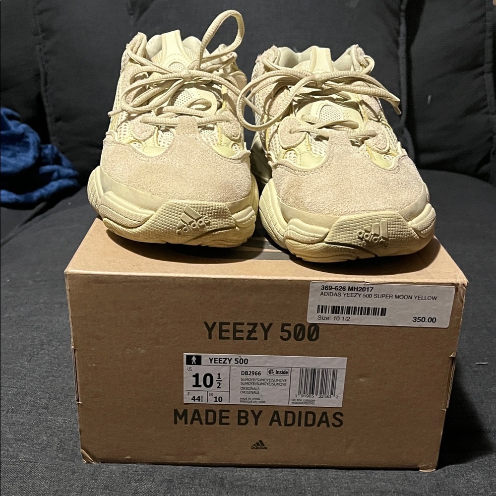Adidas Yeezy 500 Mens Sneakers - Light Yellow